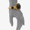 Yves Saint Laurent Beasty Bracelet in Gold (black) - Lyst