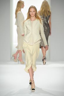 Calvin Klein Spring 2012 White Split Skirt - Lyst