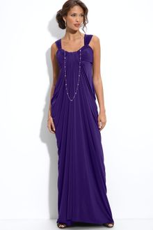Js Boutique Draped Jersey Gown - Lyst