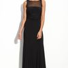 Patra Illusion Bodice Jersey Gown in Black - Lyst