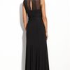 Patra Illusion Bodice Jersey Gown in Black - Lyst
