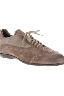 Santoni Suede Trainer - Lyst