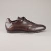 Santoni Leather Trainer in Brown for Men - Lyst
