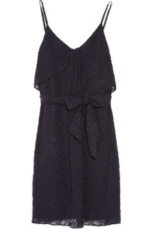 Vanessa Bruno Athé Embroidered Silk and Cotton-blend Dress - Lyst