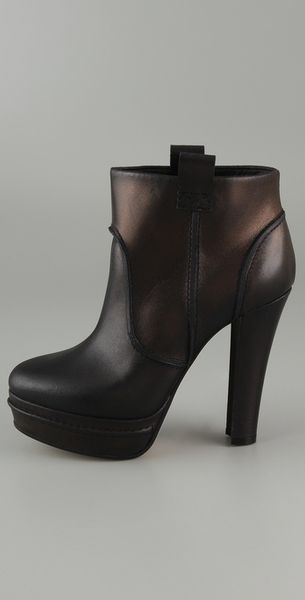Viktor & Rolf Seam Platform Booties - Lyst