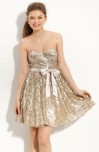 Way-in Sequined Party Dress (juniors) - Lyst