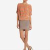 Bcbgmaxazria Jayne Striped Silk Top in Orange (tanglo haz) - Lyst