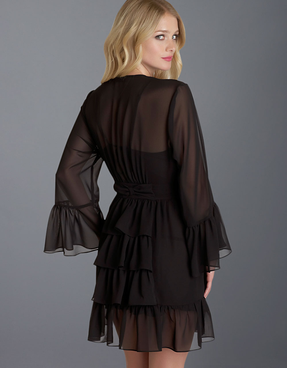 robe with ruffles