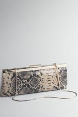 Calvin Klein Distressed Foil Clutch