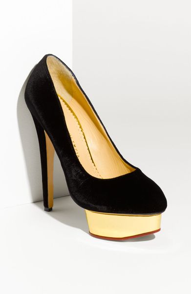 Charlotte Olympia Dolly Island Platform Pump Black in Black - Lyst