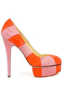 Charlotte Olympia Priscilla Striped Pump - Lyst