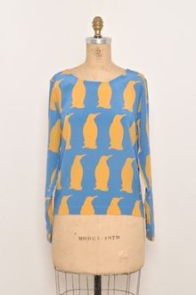 Charlotte Taylor Silk Penguin Blouse  - Lyst