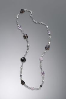 David Yurman Rose Quartz Bijoux Necklace - Lyst