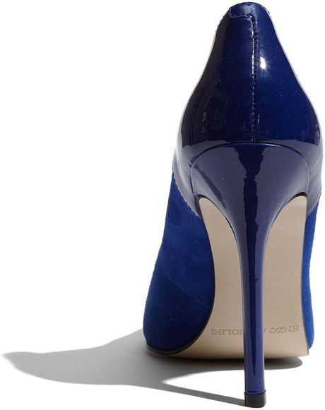 enzo angiolini blue heels