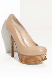 Fendi Sta Double Platform Pump - Lyst