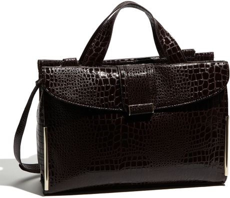 Ivanka Trump Sophie Faux Leather Briefcase in Brown - Lyst