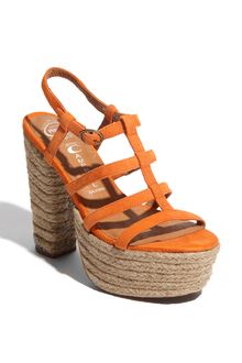 Jeffrey Campbell Jenna - Orange Suede Platform Espadrille - Lyst