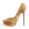 Jimmy Choo Esam Crystal Heel Platform Pump in Beige (nude) - Lyst