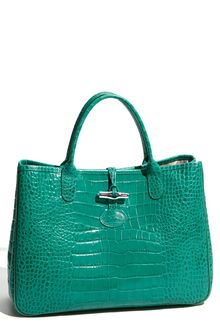 Longchamp Roseau Embossed Tote - Lyst