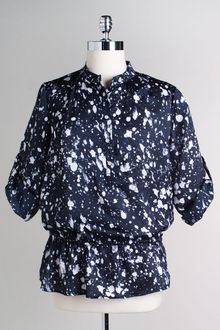 Michael by Michael Kors Abstract Sheer Top - Lyst