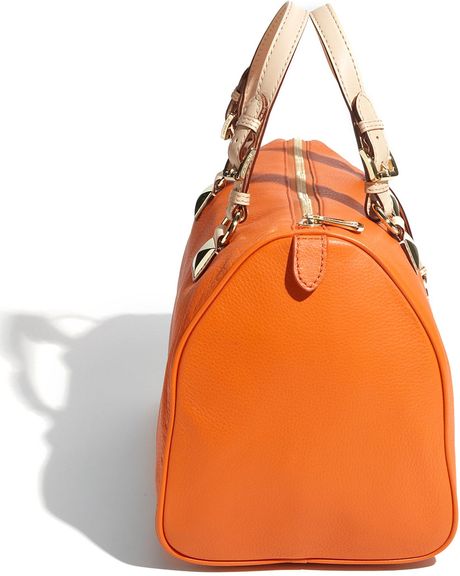 michael kors orange satchel