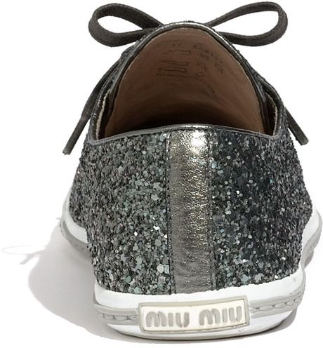 miu miu glitter sneakers