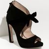 Miu Miu Knot Front Suede Pump in Black (nero) - Lyst