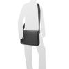 Porsche Design Black Leather Messenger Bag in Black for Men - Lyst