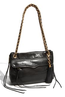 Rebecca Minkoff Swing Double Chain Leather Shoulder Bag - Lyst