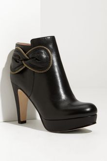 See By Chloé Zip Bow Leather Bootie - Lyst