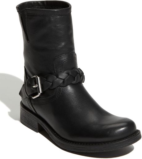 Steve Madden Flair Ankle Boot in Black (black leather) | Lyst