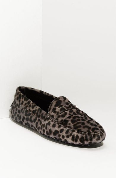 Leopard Print Calf Hair Moccasin (nordstrom Exclusive) in Animal ...
