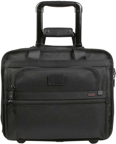 tumi compact wheeled brief