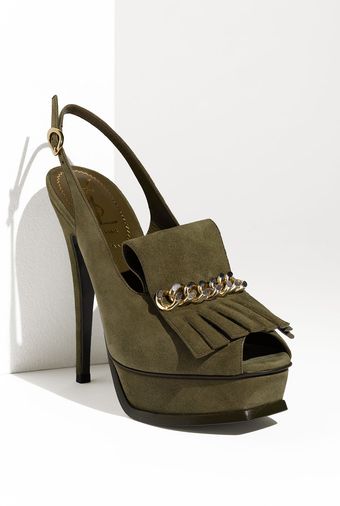 Yves Saint Laurent Tribute Platform Slingback - Lyst