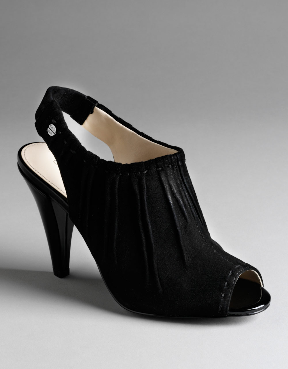 calvin klein black suede pumps