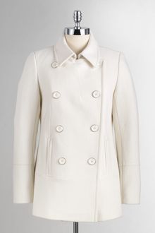 DKNY Short Pea Coat - Lyst