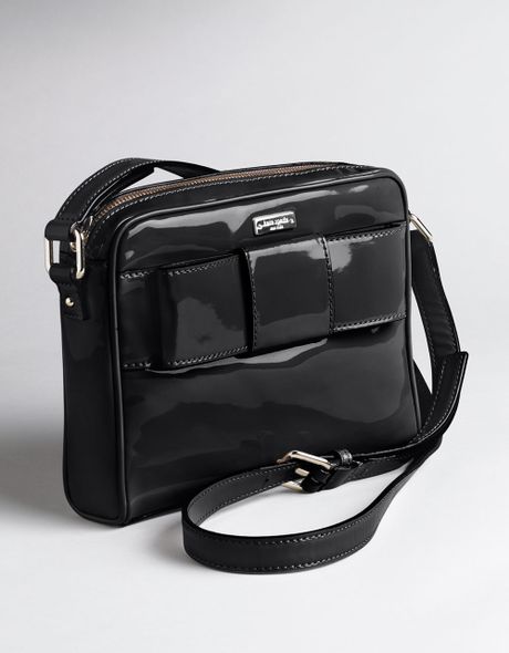 Kate Spade Emery Patent Leather Crossbody Bag in Black | Lyst