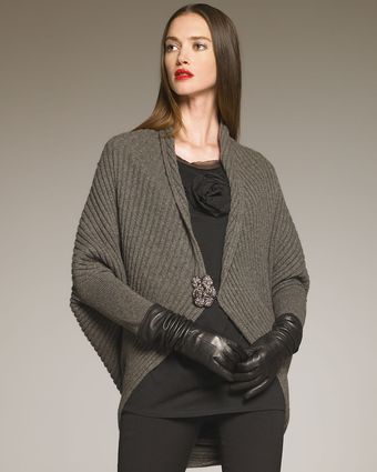 Lanvin Cocoon Cardigan, Gray - Lyst