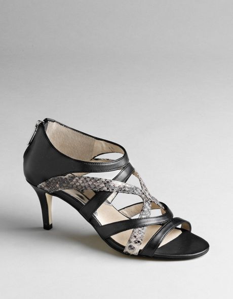 Michael Michael Kors Farris Strappy Mid-heel Sandals in Black (black ...
