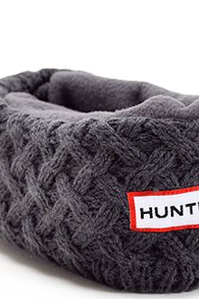 Hunter Basket Weave Knit Welly Sock - Charcoal Fleece Welly Sock - Lyst