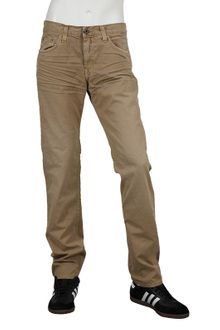 J Brand J Brand Kane Aged Twill Slim Straight Leg in Aged Dune - Lyst