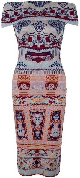 Mary Katrantzou Coromandel Strapless Flap Dress in Multicolor - Lyst