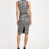 Michael Kors Zebra Print Dress in Black - Lyst