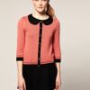 Asos Collection Asos Cute Collar Jumper with Gold Buttons in Pink (orangeblack) - Lyst