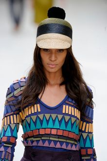 Burberry Prorsum Raffia Stripe Peaked Hat - Lyst
