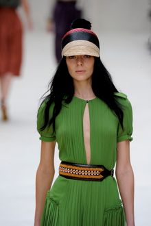 Burberry Prorsum Spring 2012 Raffia Pom-Pom Hat - Lyst