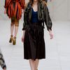 Burberry Prorsum Spring 2012 Small Raffia Hat With Stripe Pattern And Little Black Pom Pom in Beige - Lyst