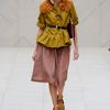 Burberry Prorsum Spring 2012 Raffia Collar In Orange in Orange - Lyst