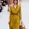 Burberry Prorsum Spring 2012 Raffia Wedge Sandals In Brown in Brown - Lyst