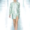 Christopher Kane Collarless Hanne Jacket in Green - Lyst